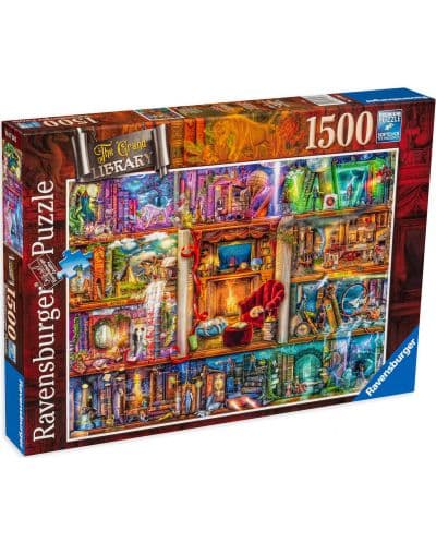 Пъзел Ravensburger от 1500 части - Цветна библиотека