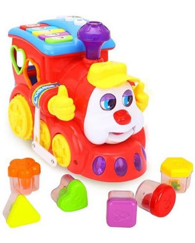 Локомотив сортер Hola Toys, със звук и светлина