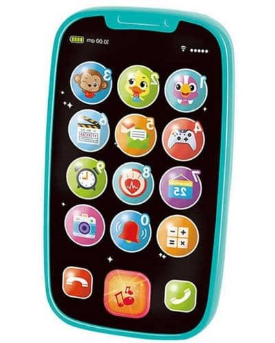 Интерактивна играчка Hola Toys - Моят първи смартфон, син