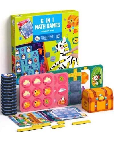 Комплект с игри Jarmelo - Забавна математика, 6 в 1