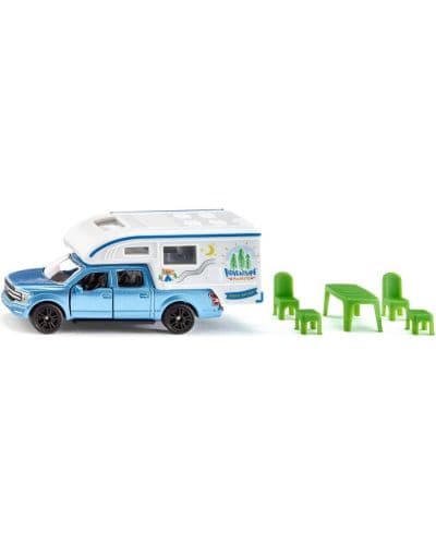 Игрален комплект Siku - Ford F150 Pick-up camper