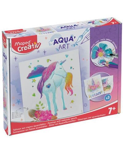 Творчески комплект Maped Creativ - Aqua Art, Еднорог