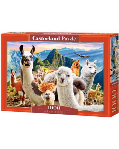 Пъзел Castorland от 1000 части - Селфи с лами