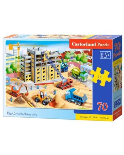 Пъзел Castorland от 70 части - Строителна площадка