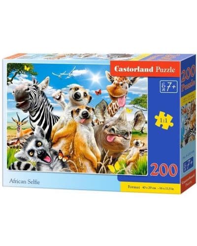 Пъзел Castorland от 200 части - Животните в Африка