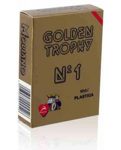 Пластични карти за игра Golden Trophy - червен гръб
