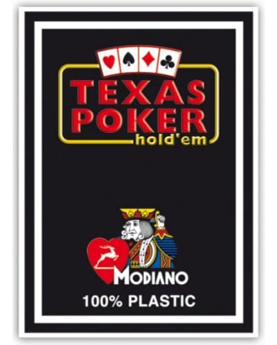 Пластични покер карти Texas Poker - черен гръб