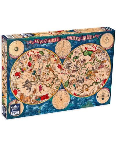Пъзел Black Sea от 500 части - Небесна карта, 1670 г., Фредерик де Вит
